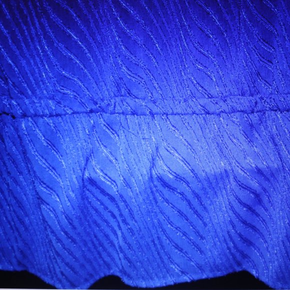 Valorie Stephens Blue LS Blouse Rhinestone Accents Sz 2X - Picture 6 of 6